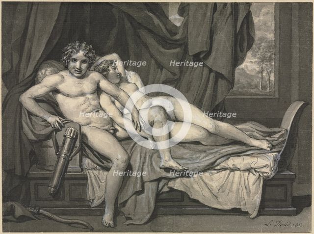 Cupid and Psyche, 1813. Creator: Jacques-Louis David (French, 1748-1825).