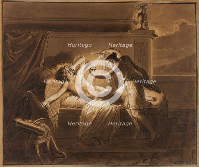 Cupid and Psyche, 1821. Creator: Giuseppe Cammarano.