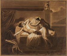 Cupid and Psyche, 1821. Creator: Giuseppe Cammarano