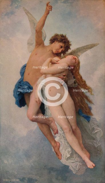 'Cupid and Psyche', 1889, (1938). Artist: William-Adolphe Bouguereau.