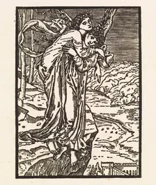 Cupid and Psyche, 1880. Creator: Sir Edward Coley Burne-Jones