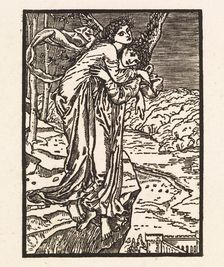 Cupid and Psyche, 1880. Creator: Sir Edward Coley Burne-Jones