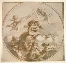 Cupid and Psyche 1903. Artist: Lady Diana Spencer
