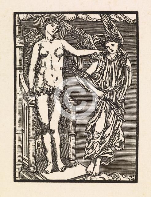 Cupid and Psyche - Venus dispatching Cupid to punish Psyche, 1880. Creator: Sir Edward Coley Burne-Jones.