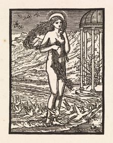 Cupid and Psyche - Venus on the Margin of the Sea, 1880. Creator: Sir Edward Coley Burne-Jones