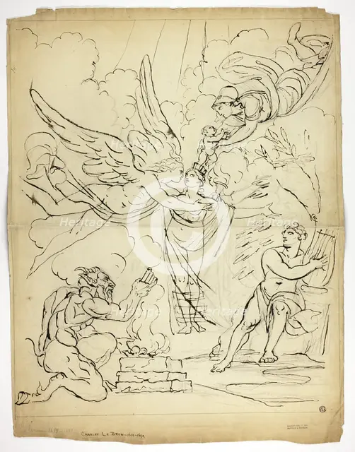 Cupid and Psyche (verso), n.d. Creator: Unknown.