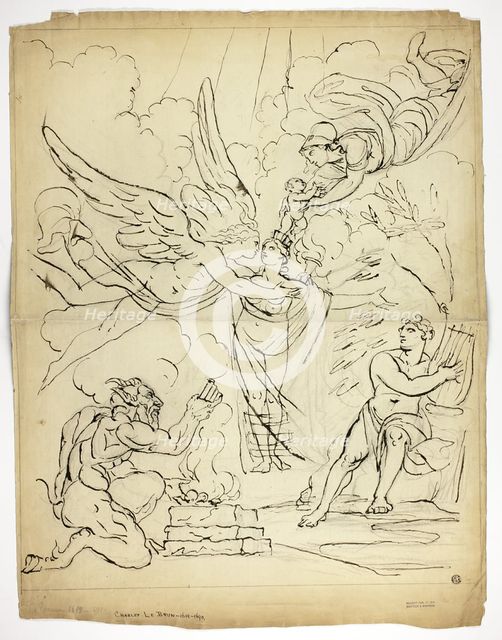 Cupid and Psyche (verso), n.d. Creator: Unknown.