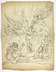 Cupid and Psyche (verso), n.d. Creator: Unknown