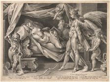 Cupid and Psyche, c. 1600. Creator: Jan Muller (Dutch, 1571-1628)