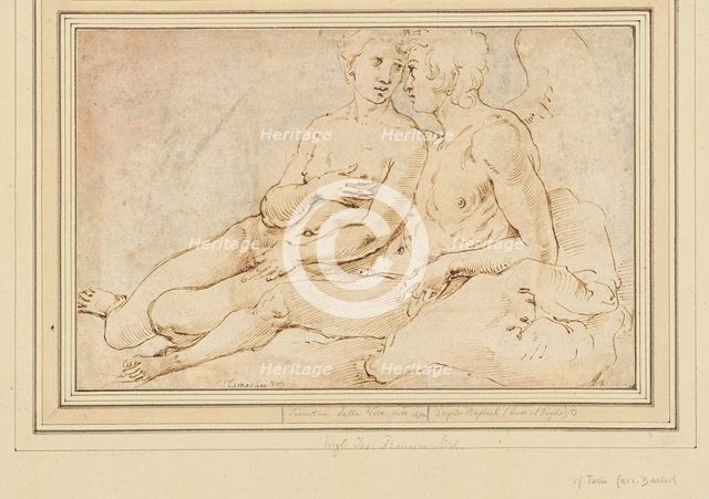 Cupid and Psyche, c.1540. Creator: Raphael (Raffaello Sanzio da Urbino), (after)  .