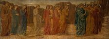 Cupid and Psyche - Palace Green Murals - The King and other Mourners abandon Psyche...,1881. Creator: Sir Edward Coley Burne-Jones