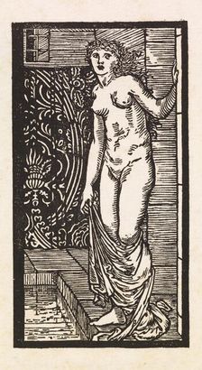 Cupid and Psyche - Psyche entering the Bath in the Palace, 1880. Creator: GF Campfield