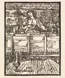 Cupid and Psyche - Psyche sits down to eat, 1880. Creator: Sir Edward Coley Burne-Jones