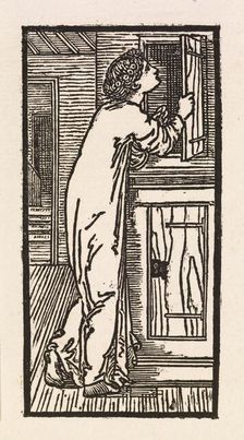 Cupid and Psyche - Psyche walking through Cupid's Palace, 1880. Creator: GF Campfield