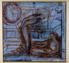 Cupid and Psyche - Study for the Palace Green Mural - Cupid finding Psyche, 1872. Creator: Sir Edward Coley Burne-Jones