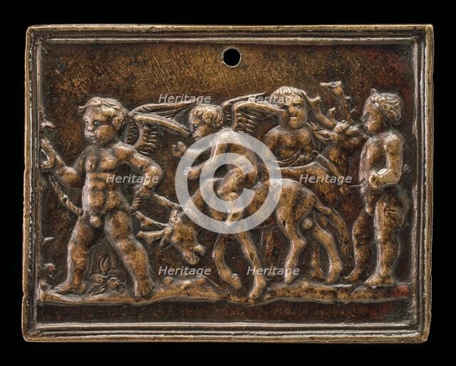 Cupid and Stags, c. 1500. Creator: Unknown.