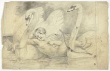 Cupid and Swans, n.d. Creator: John Downman