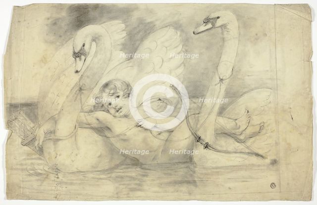 Cupid and Swans, n.d. Creator: John Downman.