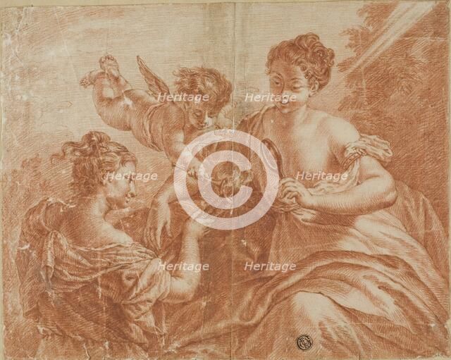 Cupid and Two Women Lighting a Torch, n.d. Creator: Unknown.