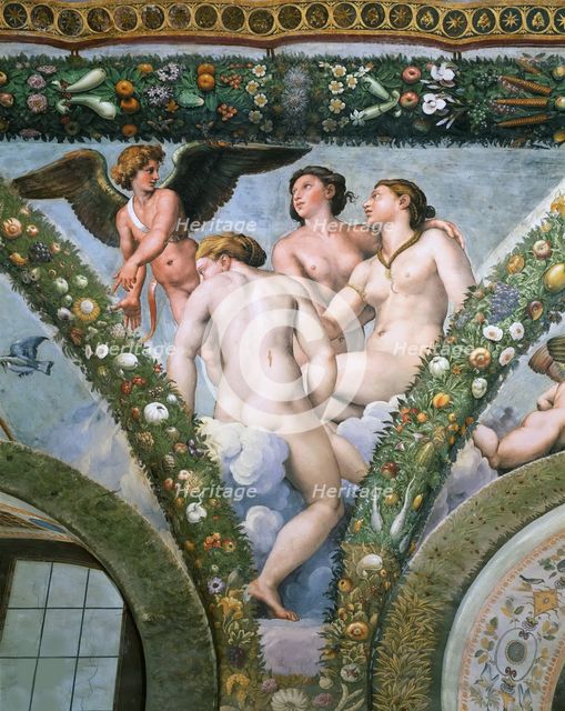 Cupid and the Three Graces , 1517-1518. Creator: Raphael (Raffaello Sanzio da Urbino) (1483-1520).