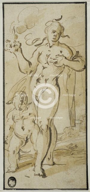 Cupid and Venus. Creator: Jan Philipsz van Bouckhorst.