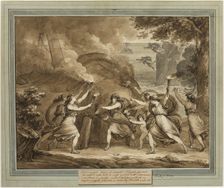 Cupid Advises Calypso to Set Fire to Mentor’s Ship, from The Adventures of..., 1808. Creator: Bartolomeo Pinelli