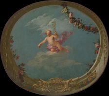Cupid as a Messenger, with Caduceus, 18th century. Creator: Unknown