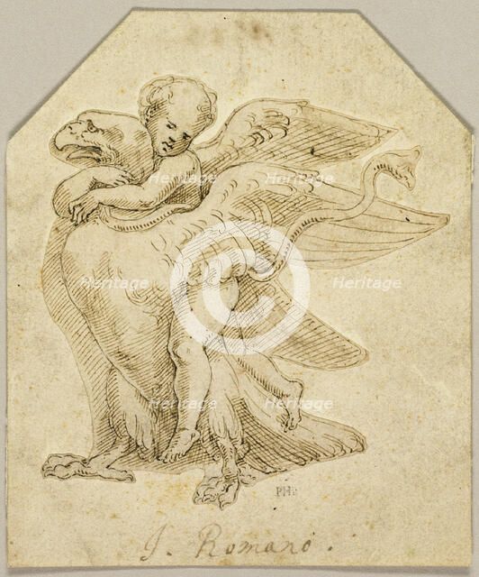 Cupid Astride an Eagle, n.d. Creator: Giulio Romano.