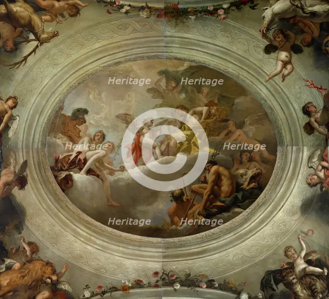 Cupid before Jupiter (central section), 1713-15. Creator: Sebastiano Ricci.