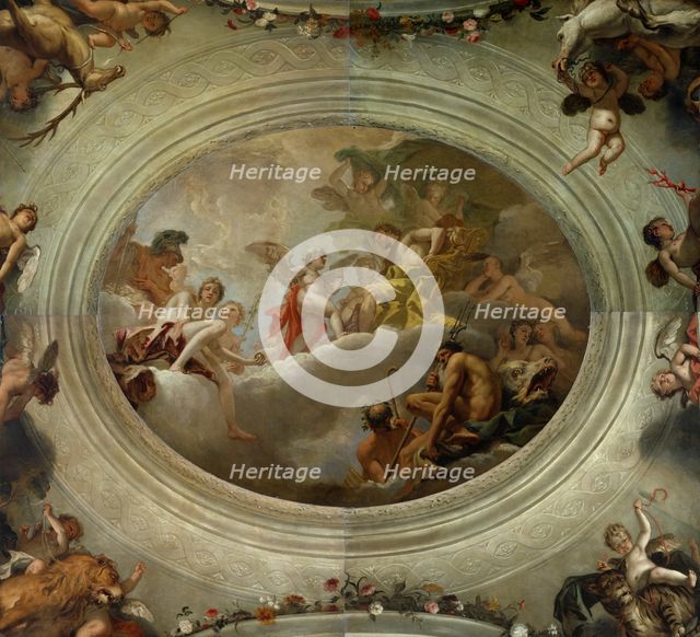 Cupid before Jupiter (central section), 1713-15. Creator: Sebastiano Ricci.