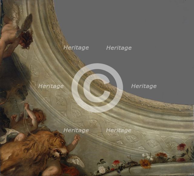Cupid before Jupiter, (Lion section), 1713-1715. Creator: Sebastiano Ricci.