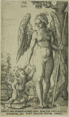 Cupid Bringing and Honeycomb to Venus, 1541. Creator: Hans Brosamer