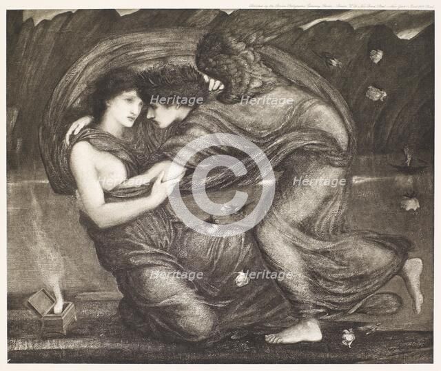 Cupid delivering Psyche, c1860s, (1900). Creator: Unknown.