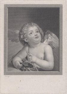 Cupid feeling the point of an arrow, 1790. Creator: Johann Friedrich Bause