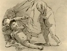 Cupid frightening other children c1757, (1928). Artist: Giovanni Battista Tiepolo