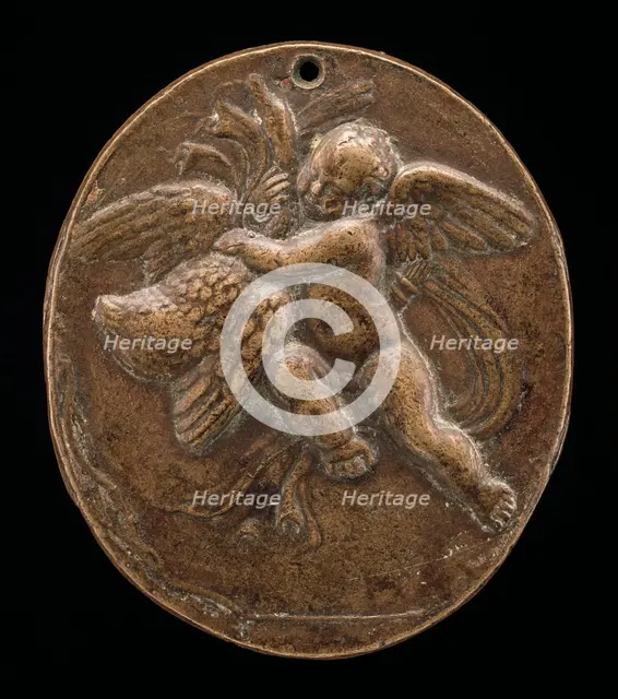 Cupid on a Swan. Creator: Giovanni Bernardi.
