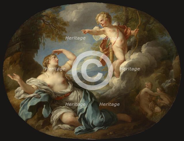 Cupid Leaving Psyche, between 1730-1735. Creator: Francois Lemoyne.
