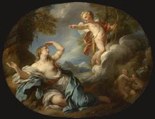 Cupid Leaving Psyche, between 1730-1735. Creator: Francois Lemoyne