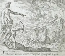 Cupid Shooting His Arrow at Pluto, published 1606. Creators: Antonio Tempesta, Wilhelm Janson