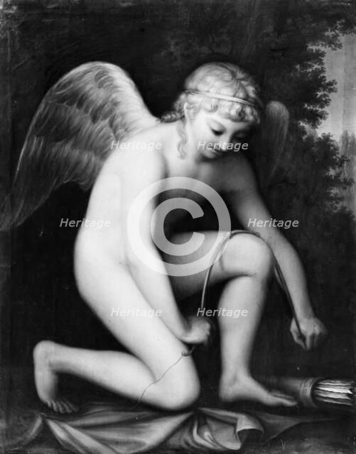 Cupid strings his bow, 1764-1790. Creator: Erik Pauelsen.