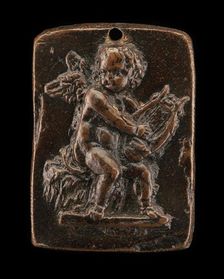 Cupid Playing on a Lyre, c. 1500. Creator: Unknown