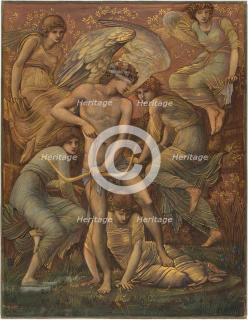 Cupid's Hunting Fields, 1885. Creator: Sir Edward Coley Burne-Jones.