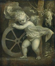 Cupid with the Wheel of Time, c. 1515/1520. Creator: Titian