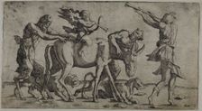 Cupid with Bandaged Eyes, 1540/45. Creator: Leon Davent