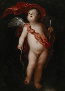 Cupid with his bow, 1648-1659. Creator: Frans Wouters