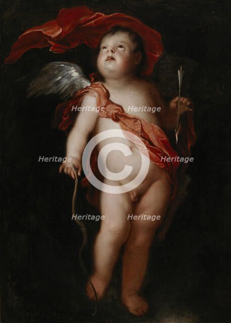 Cupid with his bow, 1648-1659. Creator: Frans Wouters.