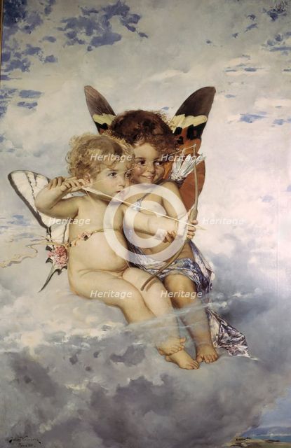 Cupids, 1881. Creator: Julius Kronberg.