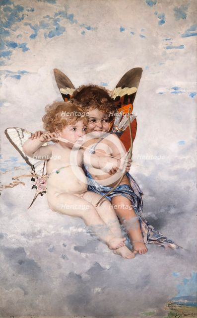 Cupids, 1881. Creator: Kronberg, Julius (1850-1921).