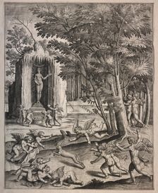 Cupids at Play. Creator: Hieronymus Wierix (Flemish, 1553-1619), possibly by