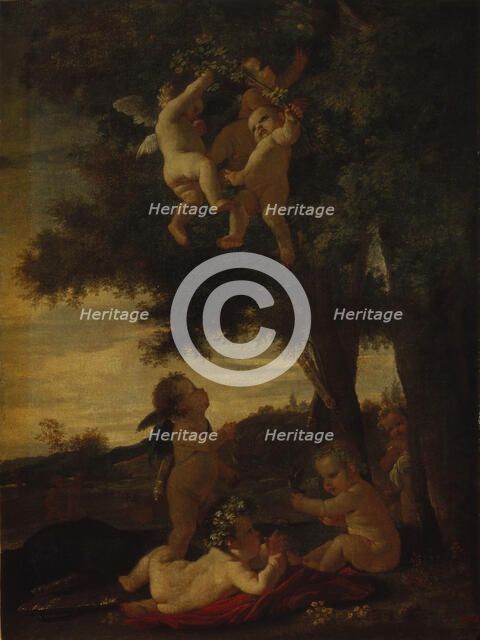 Cupids and Geniuses, 1630-1633. Artist: Poussin, Nicolas (1594-1665)